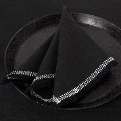 ALBA czarna serwetka.