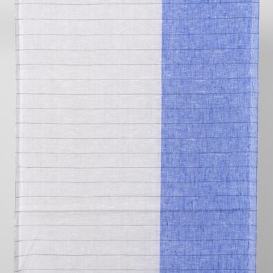 Tkanina ścierkowa melanż szary i niebieski.