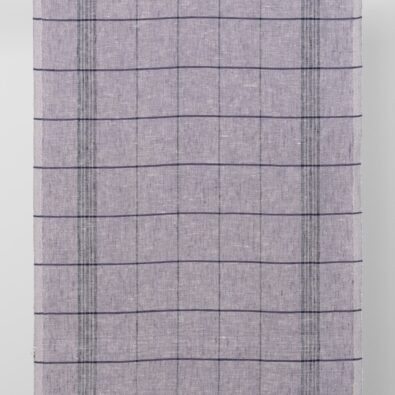 Tkanina ścierkowa fioletowa w kratkę.