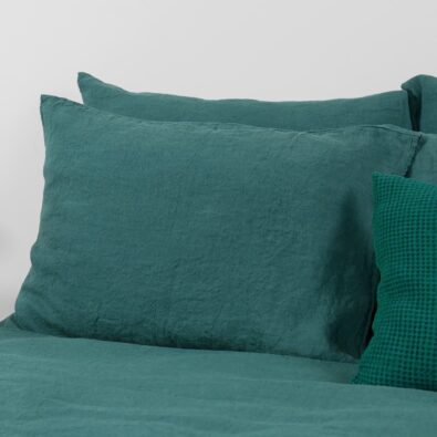 Zielona poszewka na poduszkę TROPICANA.