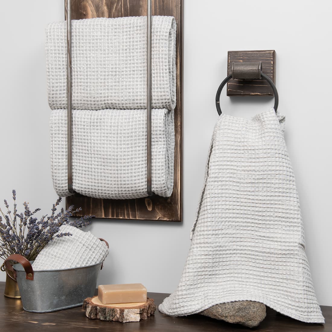 BINGO jasny szary ręcznik.