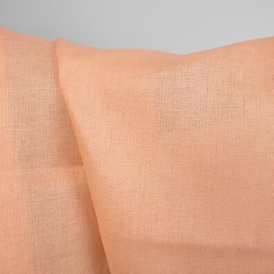 Brzoskwiniowy len na odzież i tekstylia domowe.