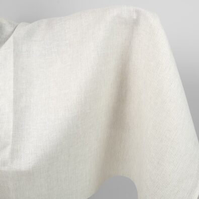 Tkanina lniana w szare i białe paski