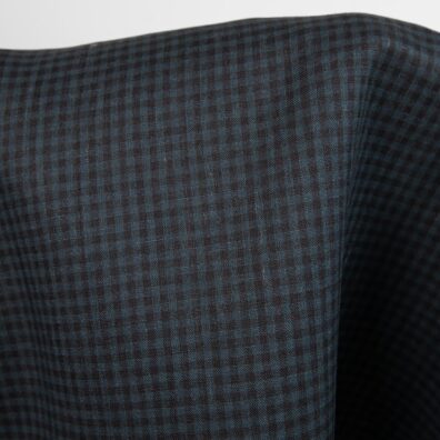 Ciemny len w krateczkę