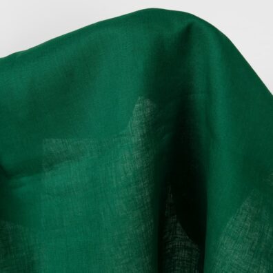 Tkanina lniana soczysta zieleń na odzież i tekstylia domowe