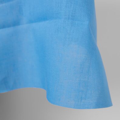 Gładki niebieski len