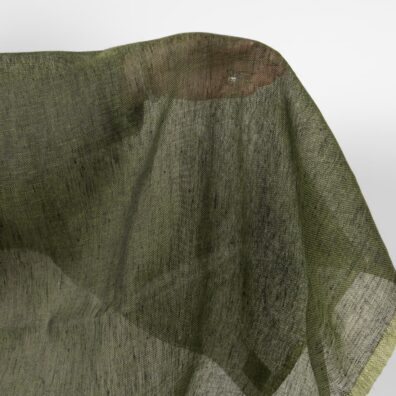 Przeźroczysty zielony melanż - len