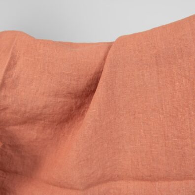 Pudrowy w pomarańcz len 100%