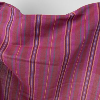 Tkanina lniano - bawełniana w paski