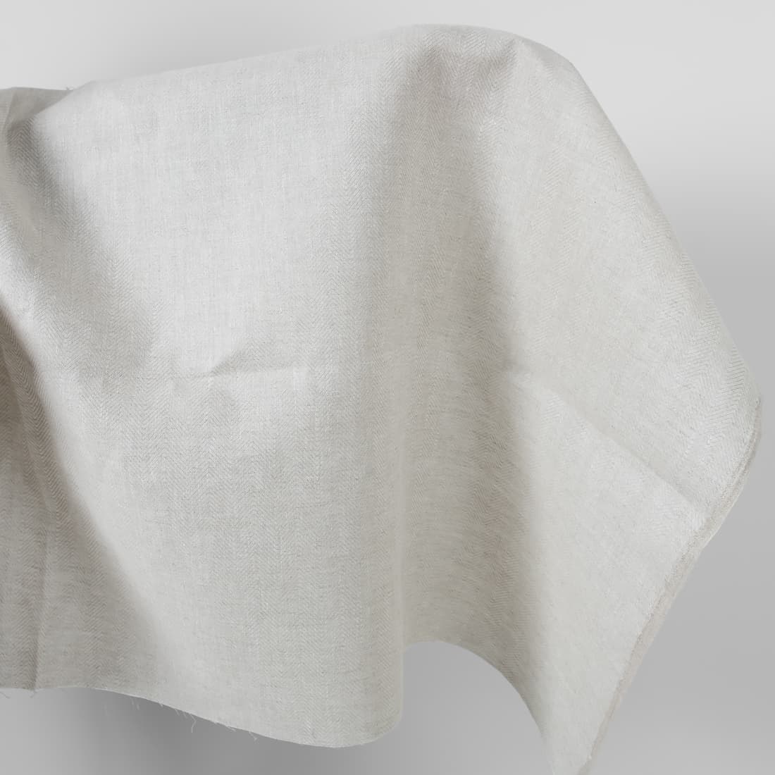 Jasnoszary len splot jodełkowy