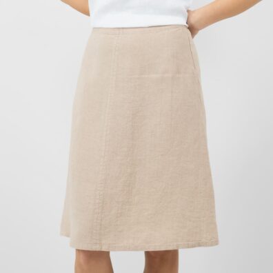 DAVRO piaskowa spódnica - dzwonek