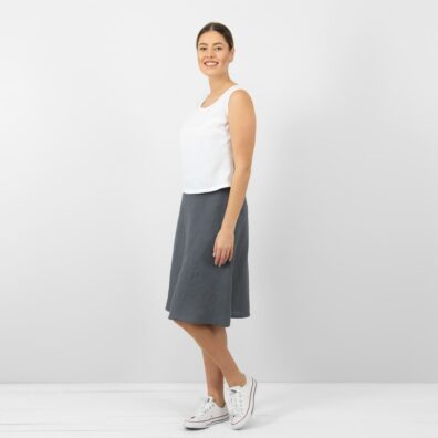 Szara spódnica - dzwonek