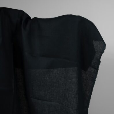 Tkanina lniana ciemny granat