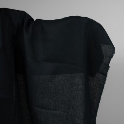 Tkanina lniana ciemny granat