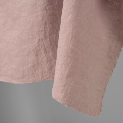 Liliowa tkanina lniana