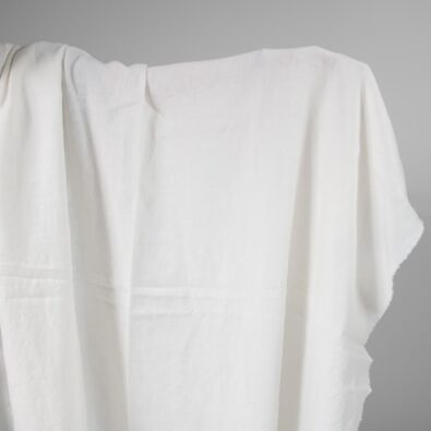 Prana tkanina lniana mlecznobiała