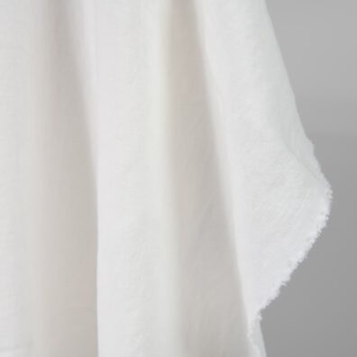 Biały prany ciężki len