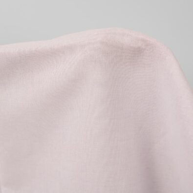 Szeroka liliowa tkanina len z bawełną