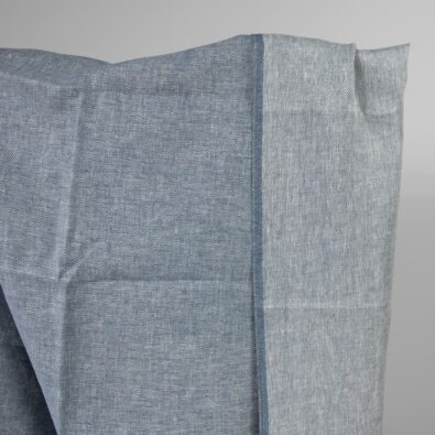 Tkanina lniana granat i biel w jodełkę