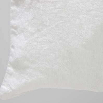 Torba z białego poranego lnu