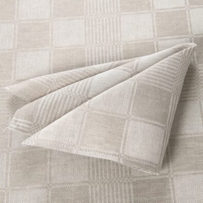 KARO szara serwetka w kratkę