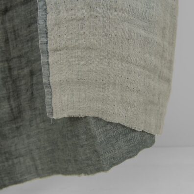 Prany dwustronny len. Jaśniejsza strona