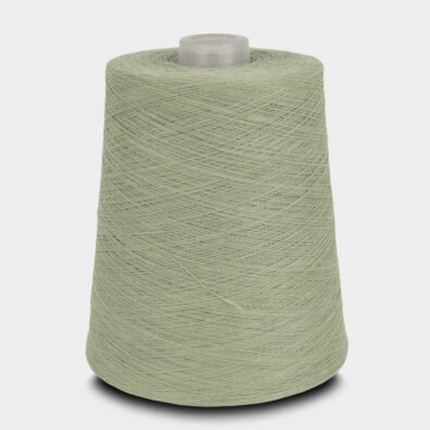 Przędza bawełniana 4(27) zielona w szarość