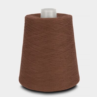 Przędza bawełniana brązowa ciemna czekolada 11(3)