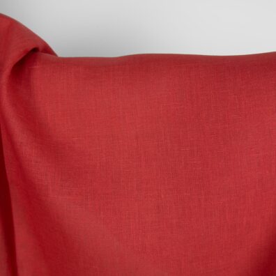 Gładki czerwony len