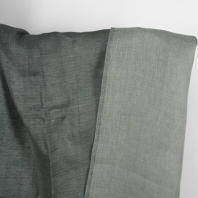 Dwustronny szary i granatowy len