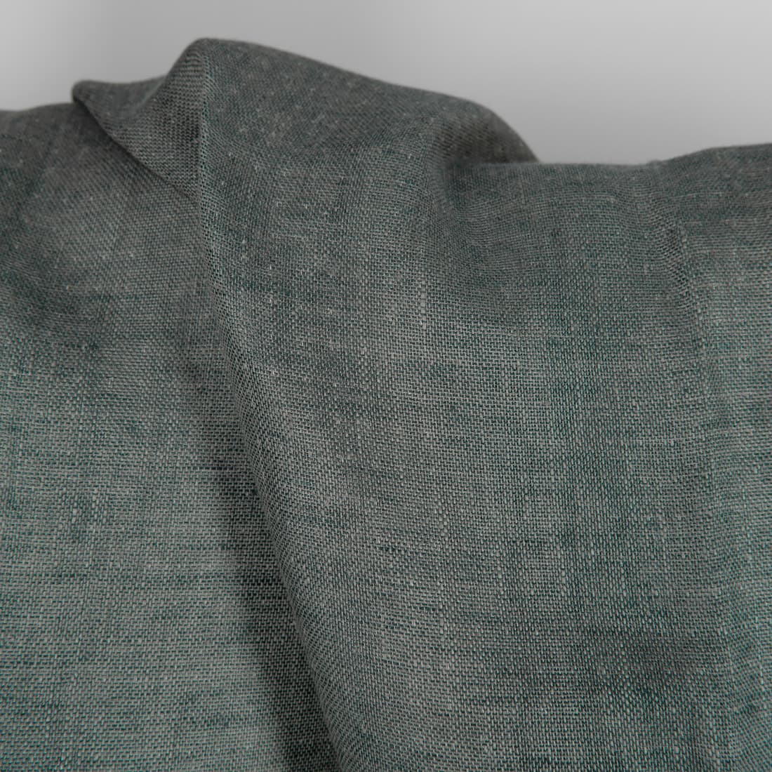 Granatowa strona tkaniny lnianej