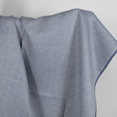 Len w drobniutki niebiesko-szary wzorek