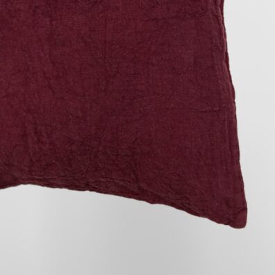 Czerwona lniana torba na zakupy