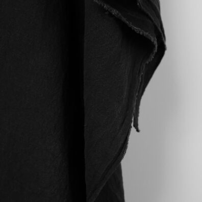 Prana czarna tkanina 100% lniana