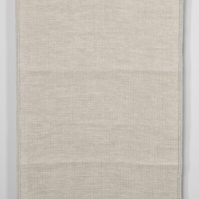 Ścierkowa jasnoszara waflowa tkanina lniana