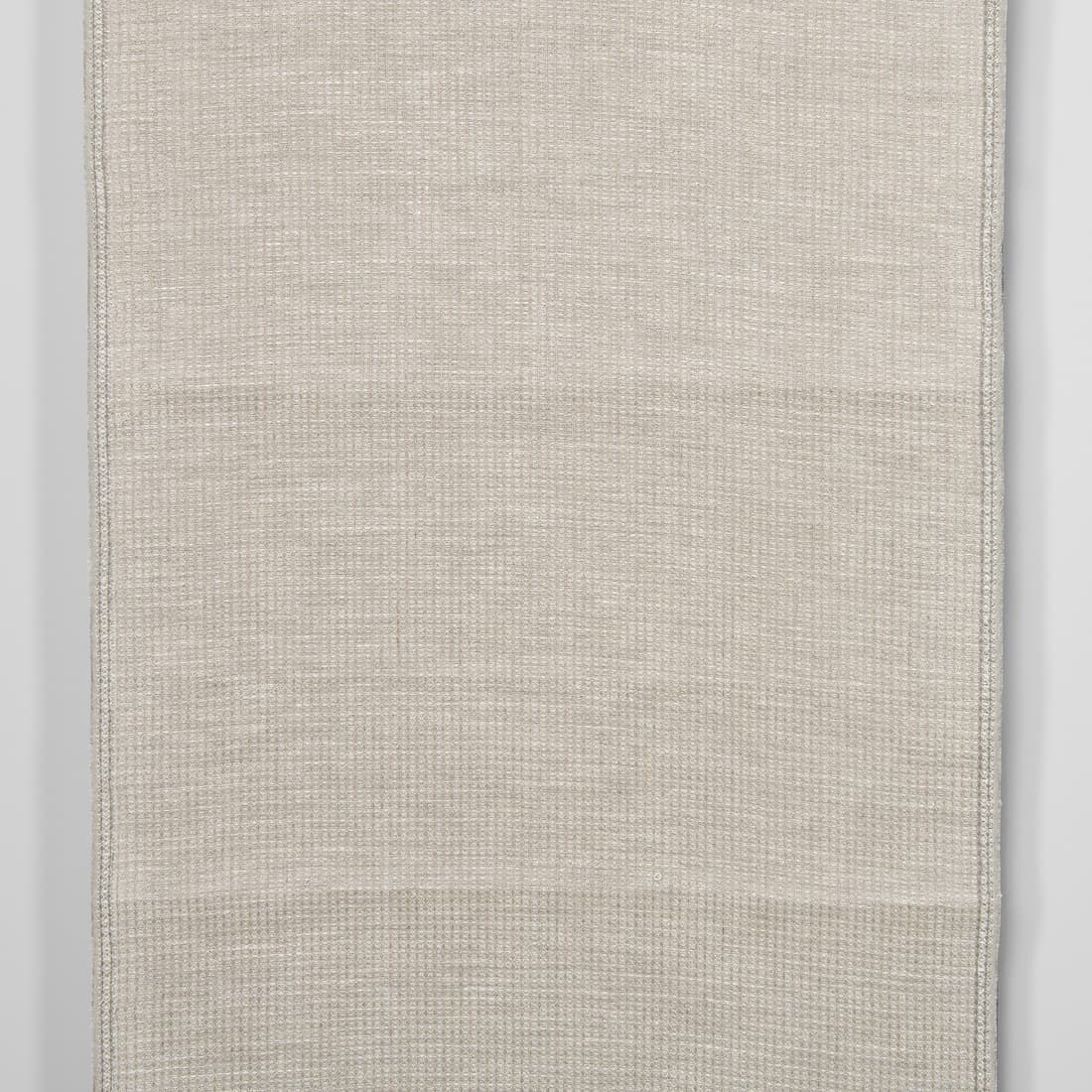 Ścierkowa jasnoszara waflowa tkanina lniana