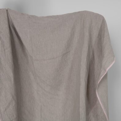 Prana tkanina lniana zieleń i fiolet