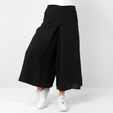 MYKA czarne spódnico-spodnie