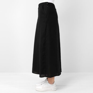 Czarne spódnico-spodnie