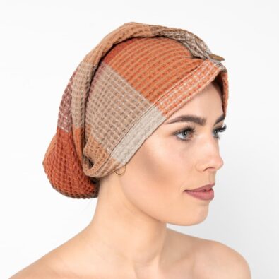 BINGO brązowa czapeczka do sauny