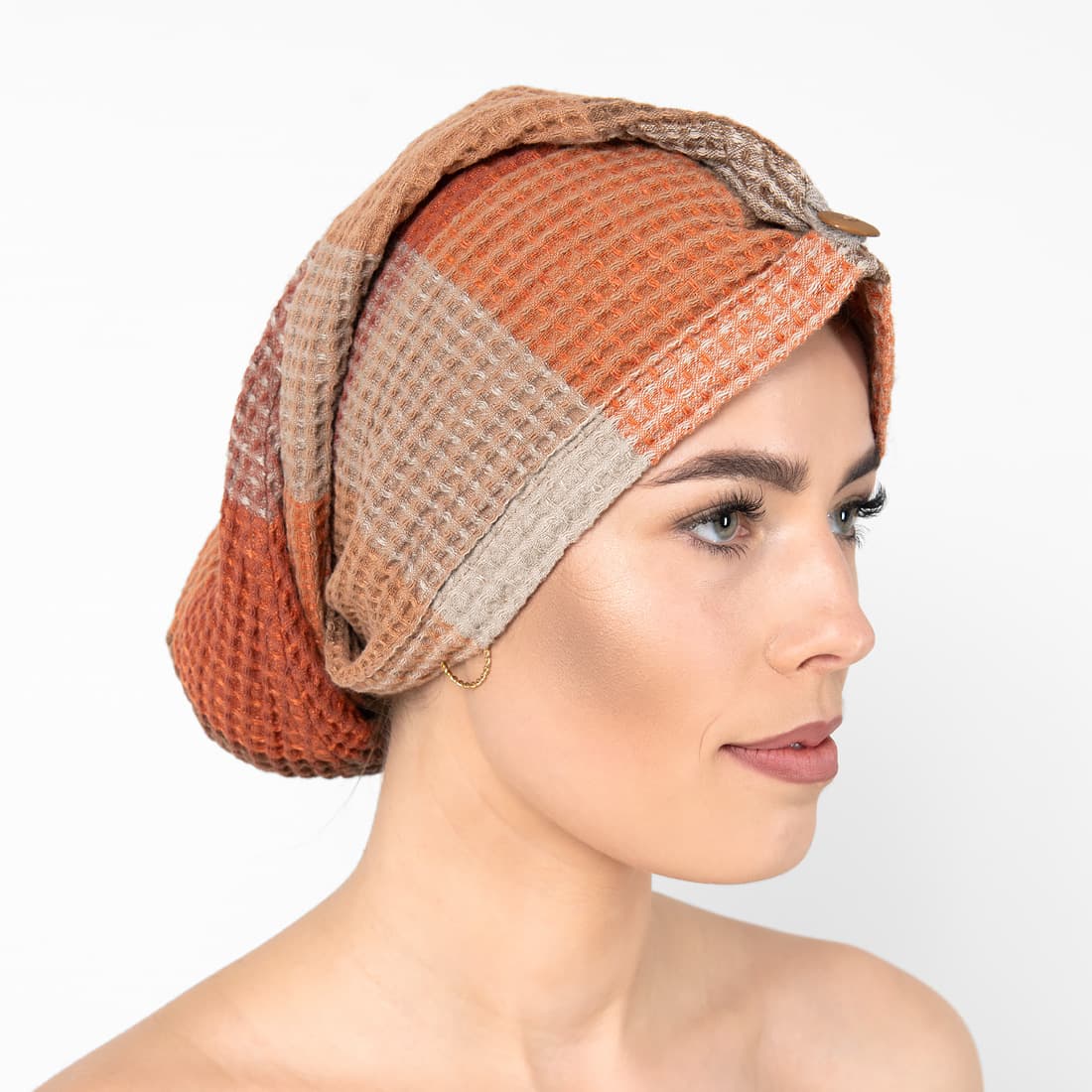 BINGO brązowa czapeczka do sauny