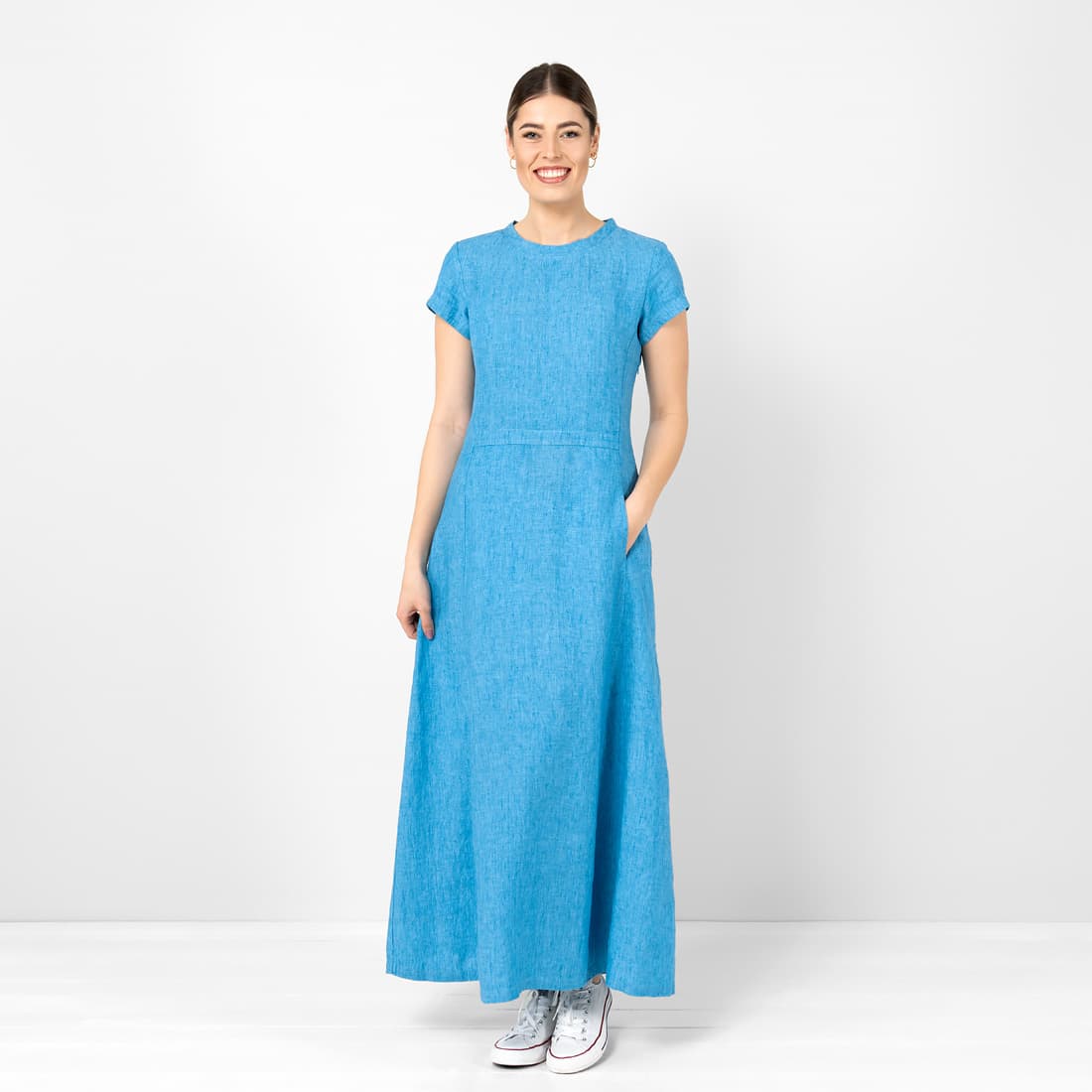 SIMA niebieska sukienka