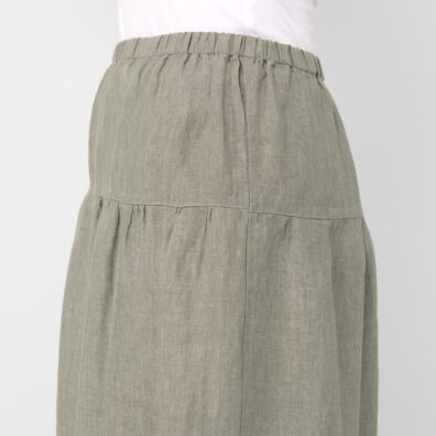 Ciemnoszara spódnica. Gumka w pasie