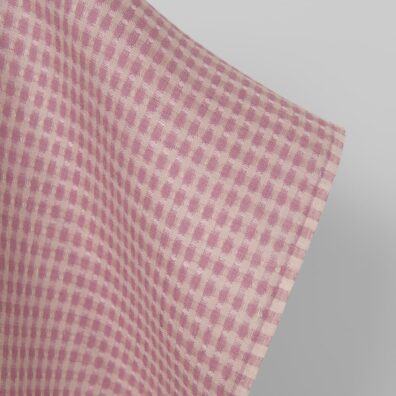 Len w szaro – liliowy wzorek