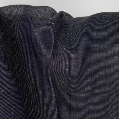 Granatowy prześwitujący len