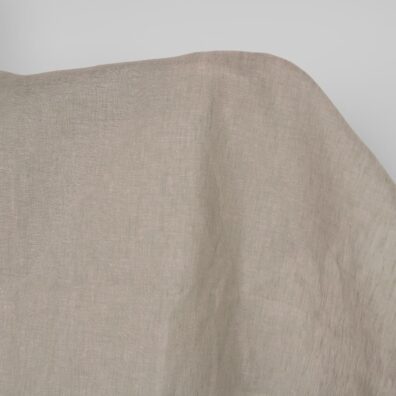 Szarawa w róż tkanina lniana