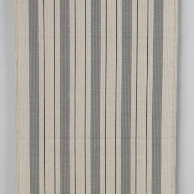 Szary ścierkowy len z bawełną w szare paski