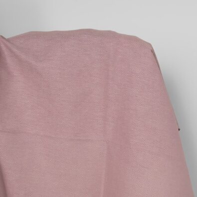 Len z bawełną w liliowe romby