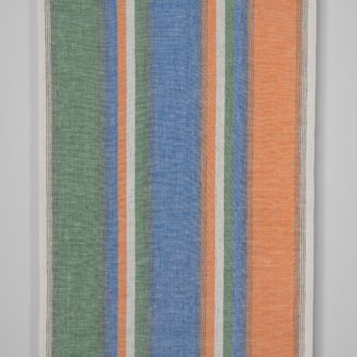 Ścierkowa tkanina lniana w kolorowe paski
