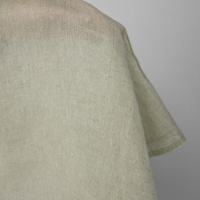 Zielonkawy leciutki len na firanki